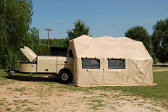 A Reeves Incident Command Post (ICP) Trailer on display at the 2010 capabilities demo. 