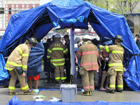 Reeves EMS- Decontamination Shelter and Clinical Equipment
